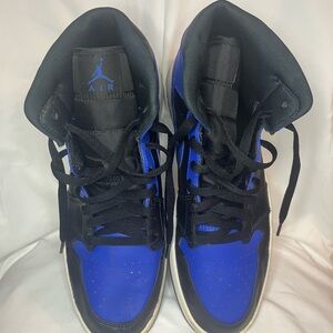 Air Jordan 1 Hyper Royal Blue/Black  High-Top Sneakers
